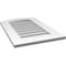 Ekena Millwork Arch Top Surface Mount PVC Gable Vent: Functional, w/ 3-1/2"W x 1"P Standard Frame, 18"W x 28"H GVPAR18X2801SF - alternate 2